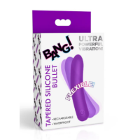 BANG! Tapered Flexible Silicone Bullet - purple
